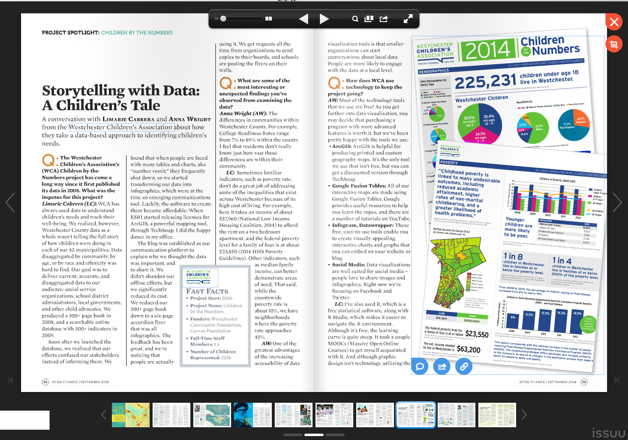 snapshot of WCA feature article in NTEN Change Journal